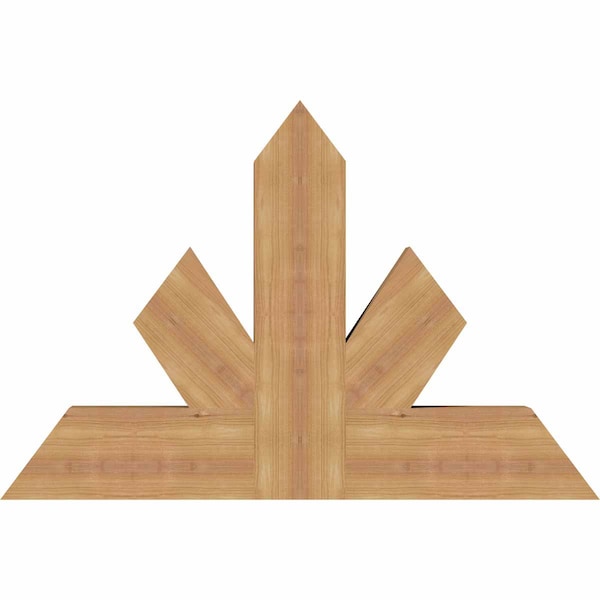 Ekena Millwork Saratoga Timber Gable Bracket, Western Red Cedar, 36"W x 24"H x 3 1/2"D x 5 1/2"F, 16/12 Pitch GBW036X24X0406SAR00SWR - main